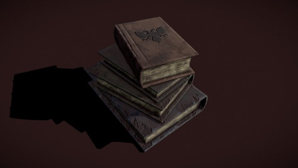 Medieval Book Stack