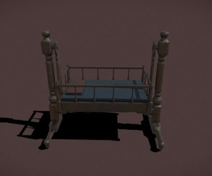 Antique Medieval Cradle