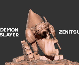 Demon Slayer Zenitsu 3D print model