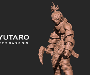 Demon slayer - Gyutaro rank 6 anime 3D print model
