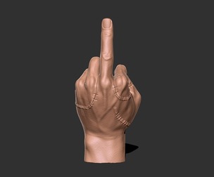 Thing middlefinger - Wednesday 3D print model