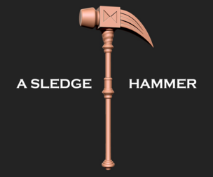 Diane - A Sledge Hammer 3D print model