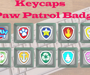 Keycaps Paw Patrol Badge