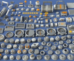 Industrial Kitbash - 9 - 156 pieces