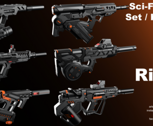 Sci-Fi Rifles Set "Alpha"