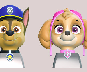 Keycap Chase Skye - Paw Patrol