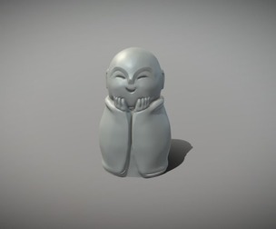 Jizo Buddha Statue 3D Print Model