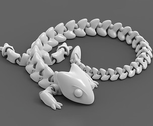 Articulated Dragon 001 stl file for 3D printing