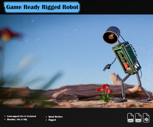 Hector 3D Model (Rigged Robot)
