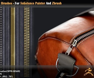 Zipper Brushes For Substance Painter And Zbrush