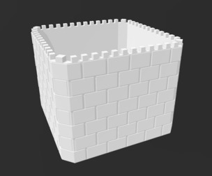 Castle Fortress Building Box Storage Container