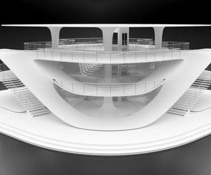 Futuristic Architecture - Sci-Fi Exhibition Center