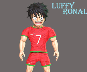 One Piece - Luffy Cosplay Ronaldo