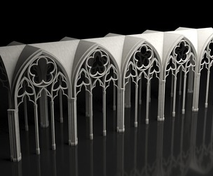 Gothic Architecture - Vaulted Ceiling Kitbash