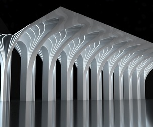 Futuristic Sci-Fi Organic Shade Structure