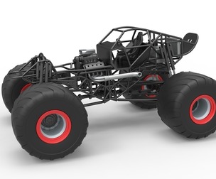 Monster truck base Version 2 Scale 1:25