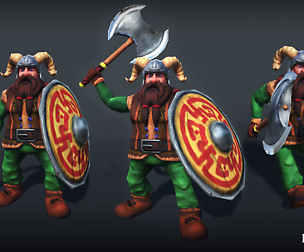 Low-Poly Animated Viking