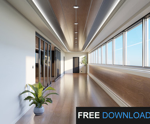 Modern Corridor - Free 3D Model