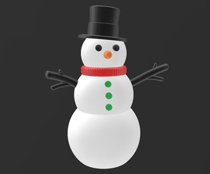 Snowman Frosty Snow Winter Christmas Decoration