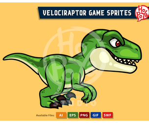 Velociraptor Game Sprites