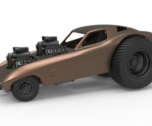 Pulling truck 2wd with Car shell V2 Scale 1:25