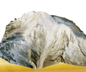 Huascaran Mountain 3d model terrain