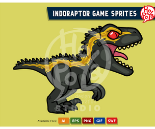 Indoraptor Game Sprites