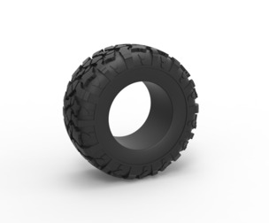 Offroad tire 114 Scale 1:25