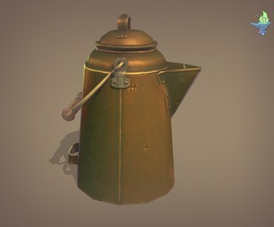Copper Coffee Pot