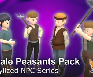 Stylized NPC - Male Peasants Pack