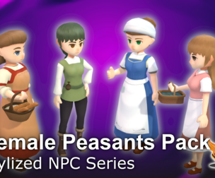 Stylized NPC - Female Peasants Pack