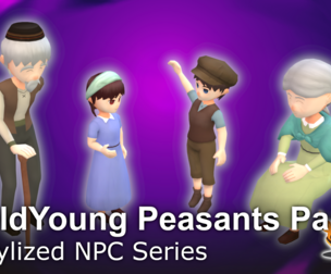 Stylized NPC - OldYoung Peasants Pack