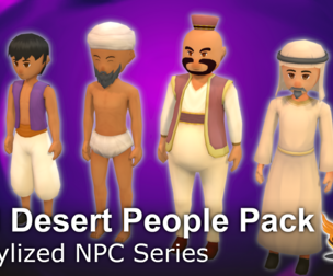 Stylized NPC - M Desert People Pack