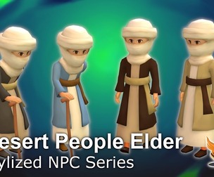 Stylized NPC - Desert People Elder