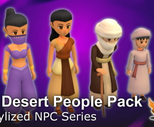 Stylized NPC - F Desert People Pack