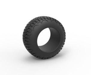 Offroad tire 118 Scale 1:25