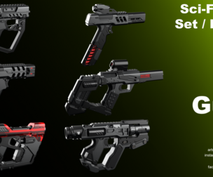 Sci-Fi Guns Set "Alpha"