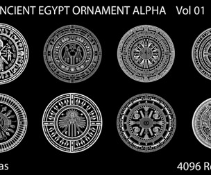 Ancient Egypt Ornament Alpha - Vol01