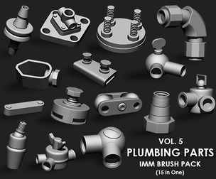 Plumbing Parts IMM Brush Pack (15 in One) Vol.5