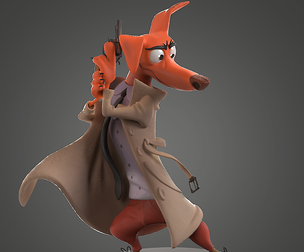 Detective dog for printing