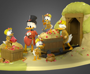 DUCKS TALES DIORAMA