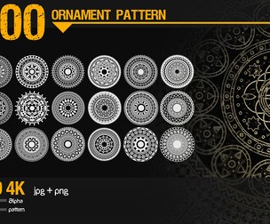 100 ornament pattern vol 02 | Alphas , Pattern