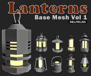 Lanterns Base Mesh Vol 1