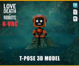 Love Death Robots K-VRC T-Pose 3D Model
