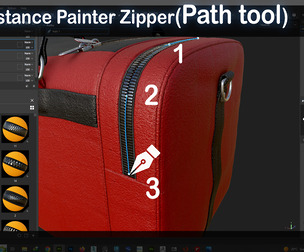 16 Substance painter Zipper path tool Vol 08