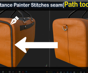 17 Substance painter Stitches seam path tool