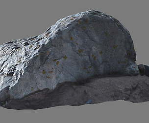 Gray round stone 2