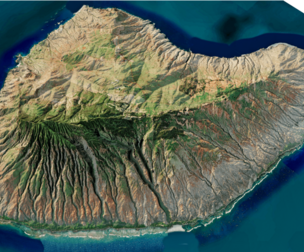 Lanai Island 3d Model terrain