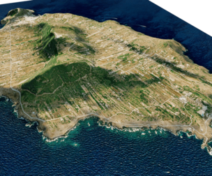Ustica island full 3d model terrain