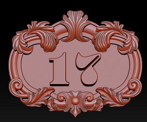 WALL PLATE ADDRESS WITH CUSTOM NUMBER